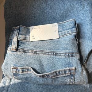 American Eagle Stovepipe Rigid, long, high rise jeans